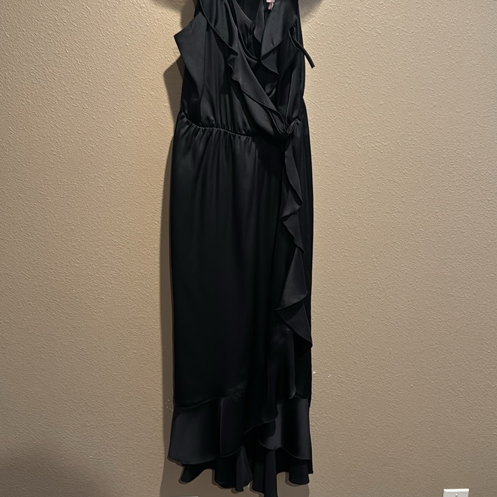 Show Me Your MuMu Black Ruffle Dress